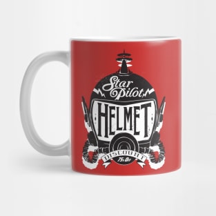 Star Pilot Helmet. Exciting Space Adventure for Movies & Comic fans with Rockets and Phasers. Mug